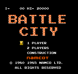 Battle City Title Screen